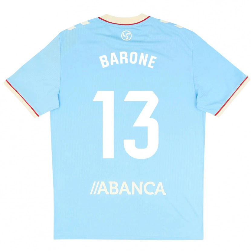 Danxen Mann Caio Barone #13 Himmelblå Hvit Rød Hjemmetrøye Drakt Trøye 2026/27 Skjorter T-Skjorte