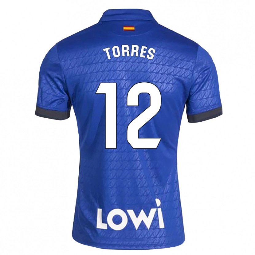 Danxen Mann Rubén Torres #12 Blå Hvit Svart Hjemmetrøye Drakt Trøye 2026/27 Skjorter T-Skjorte