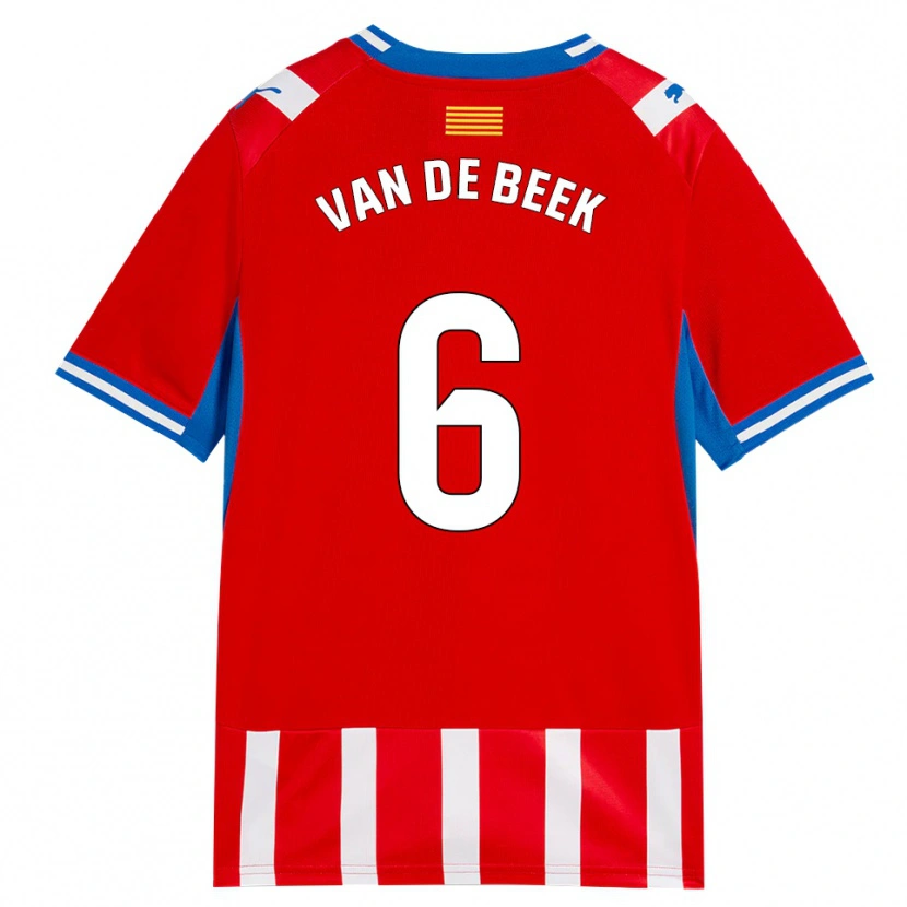 Danxen Mann Donny Van De Beek #6 Rød Hvit Himmelblå Hjemmetrøye Drakt Trøye 2026/27 Skjorter T-Skjorte