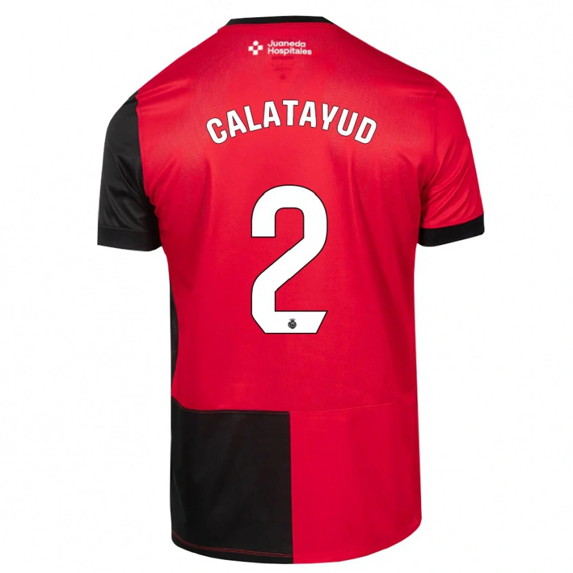 Danxen Mann Miguel Calatayud #2 Svart Rød Hvit Hjemmetrøye Drakt Trøye 2026/27 Skjorter T-Skjorte