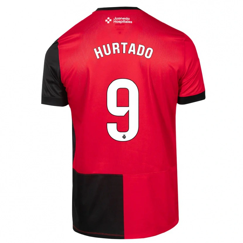 Danxen Mann Wilber Hurtado #9 Svart Rød Hvit Hjemmetrøye Drakt Trøye 2026/27 Skjorter T-Skjorte