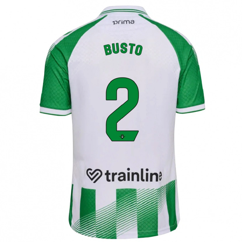Danxen Mann Pablo Busto #2 Lys Grønn Svart Hvit Hjemmetrøye Drakt Trøye 2026/27 Skjorter T-Skjorte
