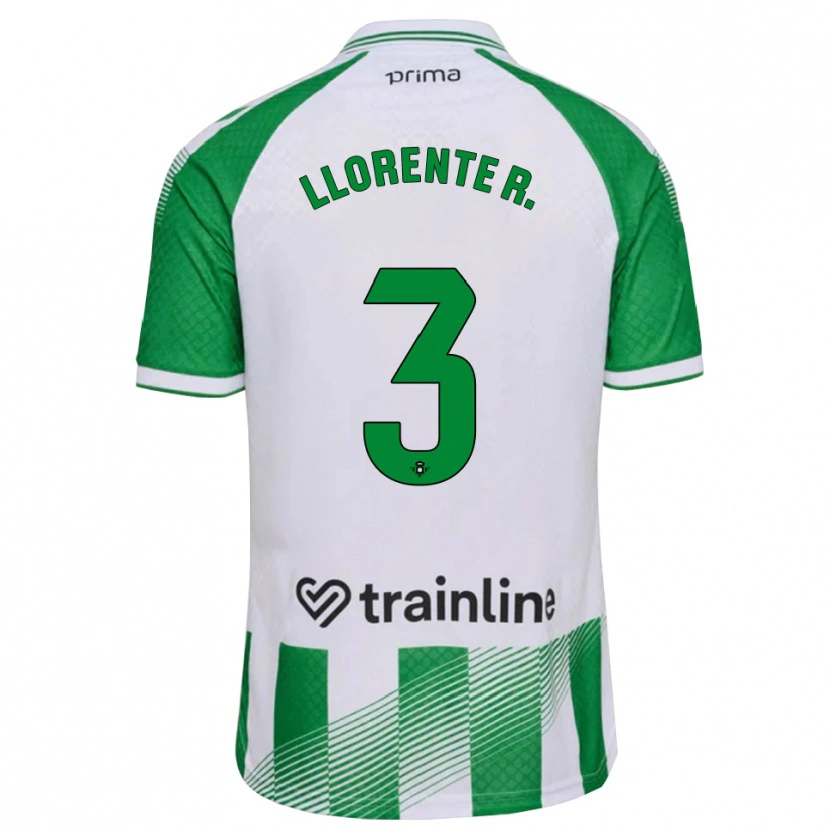 Danxen Mann Diego Llorente #3 Lys Grønn Svart Hvit Hjemmetrøye Drakt Trøye 2026/27 Skjorter T-Skjorte