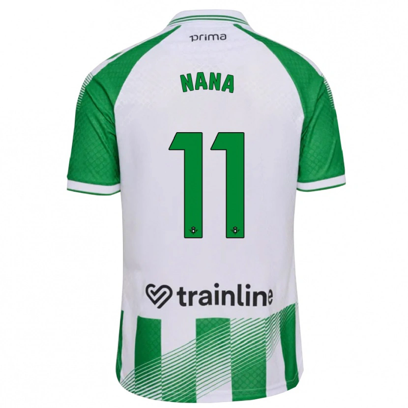 Danxen Mann Nuria Ligero Fernández #11 Lys Grønn Svart Hvit Hjemmetrøye Drakt Trøye 2026/27 Skjorter T-Skjorte