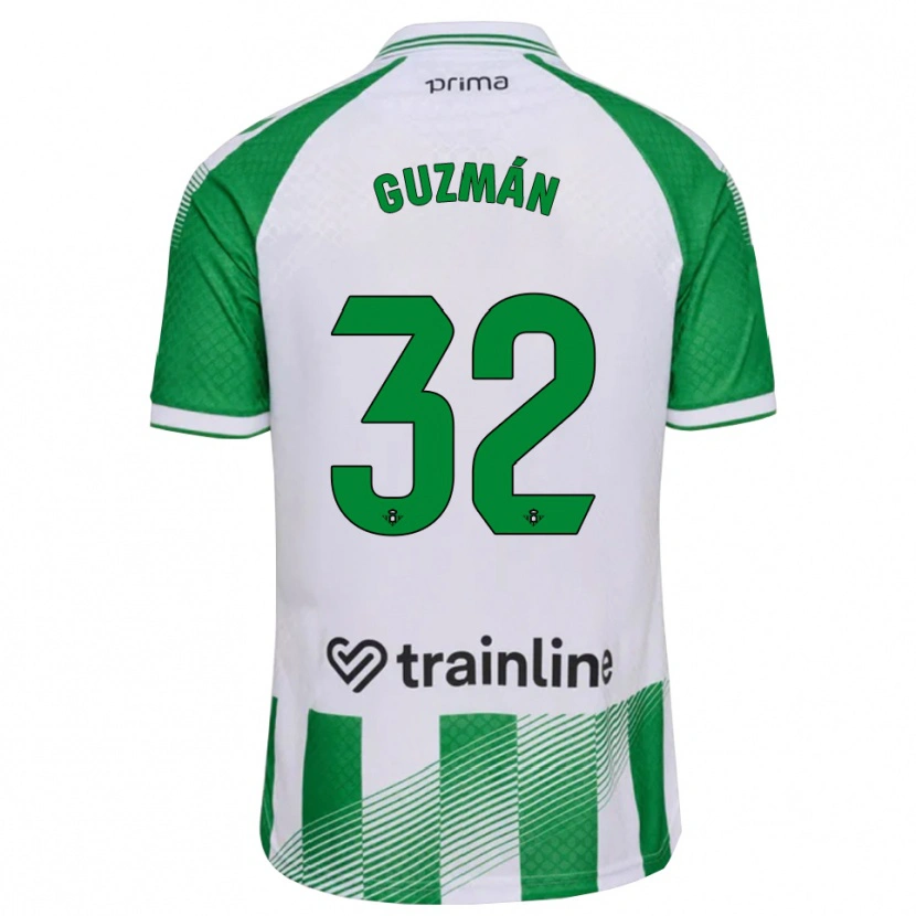 Danxen Mann Rafael Guzmán #32 Lys Grønn Svart Hvit Hjemmetrøye Drakt Trøye 2026/27 Skjorter T-Skjorte