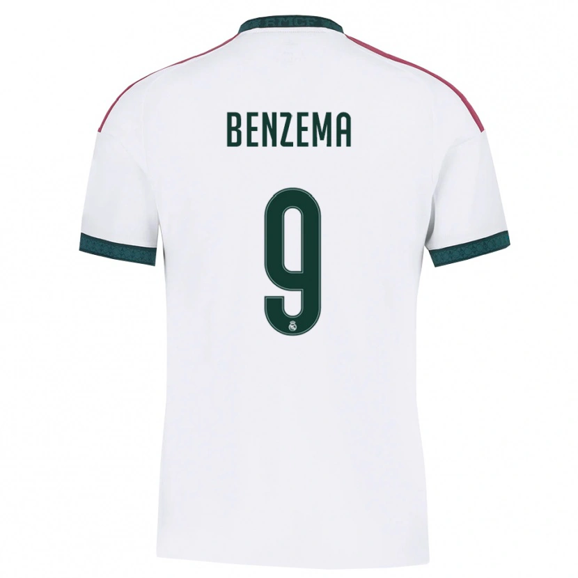 Danxen Mann Karim Benzema #9 Mørk Grønn Hvit Rød Hjemmetrøye Drakt Trøye 2026/27 Skjorter T-Skjorte