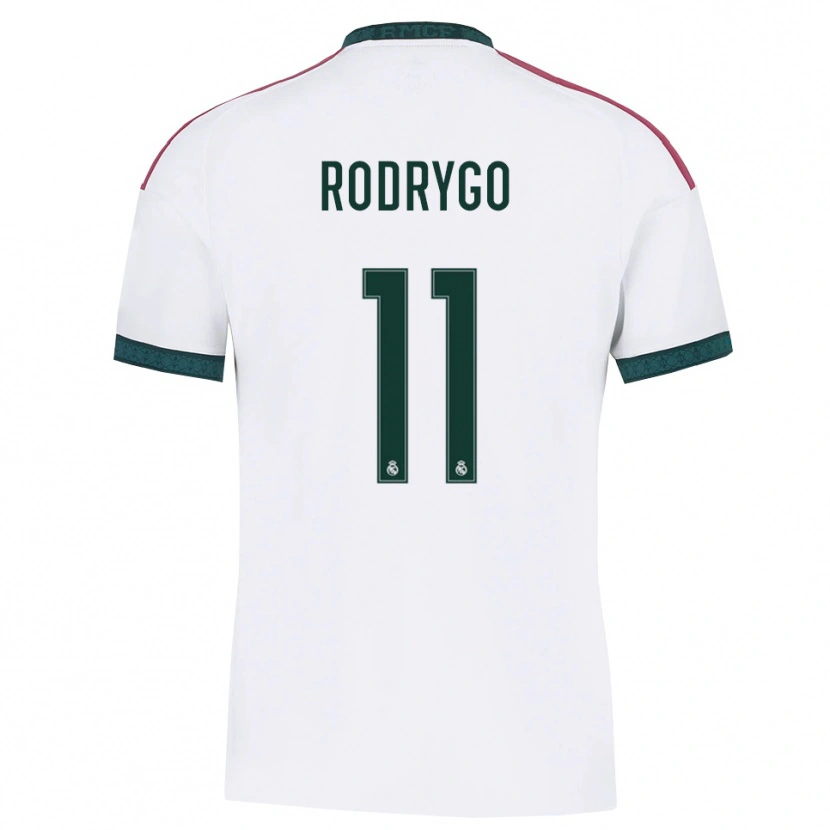 Danxen Mann Rodrygo Silva De Goes #11 Mørk Grønn Hvit Rød Hjemmetrøye Drakt Trøye 2026/27 Skjorter T-Skjorte
