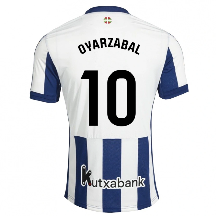 Danxen Mann Mikel Oyarzabal #10 Marine Hvit Gyllenrot Hjemmetrøye Drakt Trøye 2026/27 Skjorter T-Skjorte