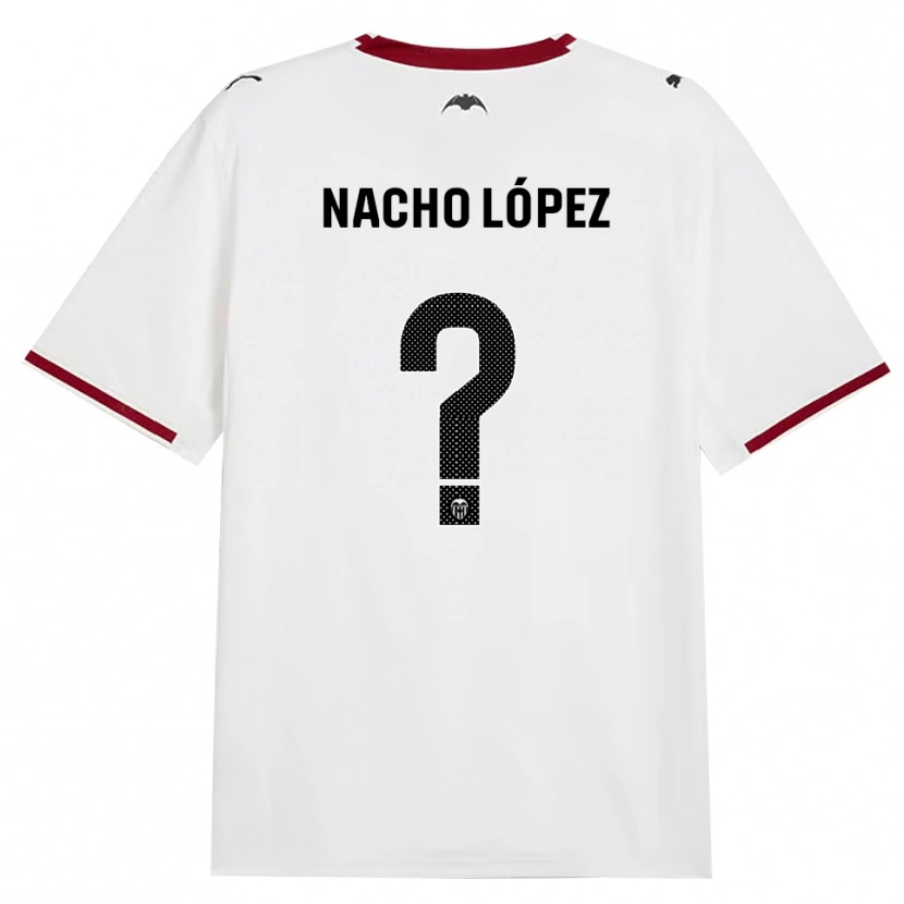 Danxen Mann Nacho López #0 Svart Hvit Rød Gul Hjemmetrøye Drakt Trøye 2026/27 Skjorter T-Skjorte