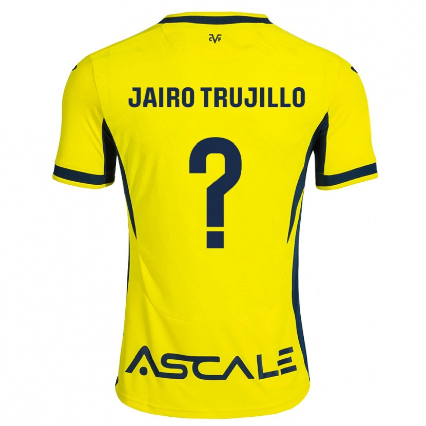 Danxen Mann Jairo Trujillo #0 Gul Svart Rød Hjemmetrøye Drakt Trøye 2026/27 Skjorter T-Skjorte