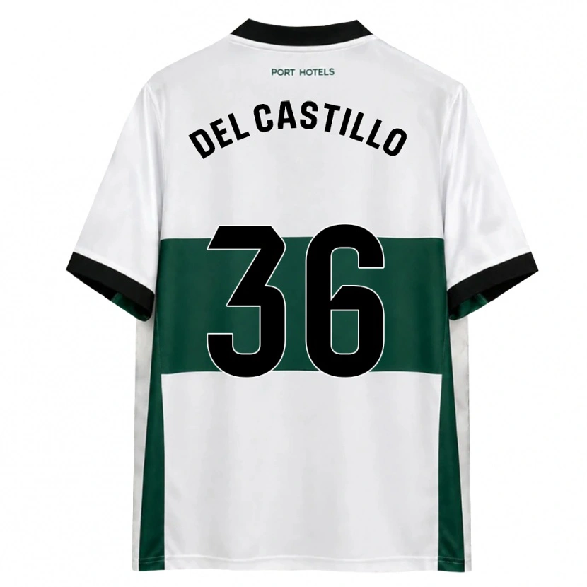 Danxen Mann Gonzalo Del Castillo #36 Grønn Hvit Rød Hjemmetrøye Drakt Trøye 2026/27 Skjorter T-Skjorte