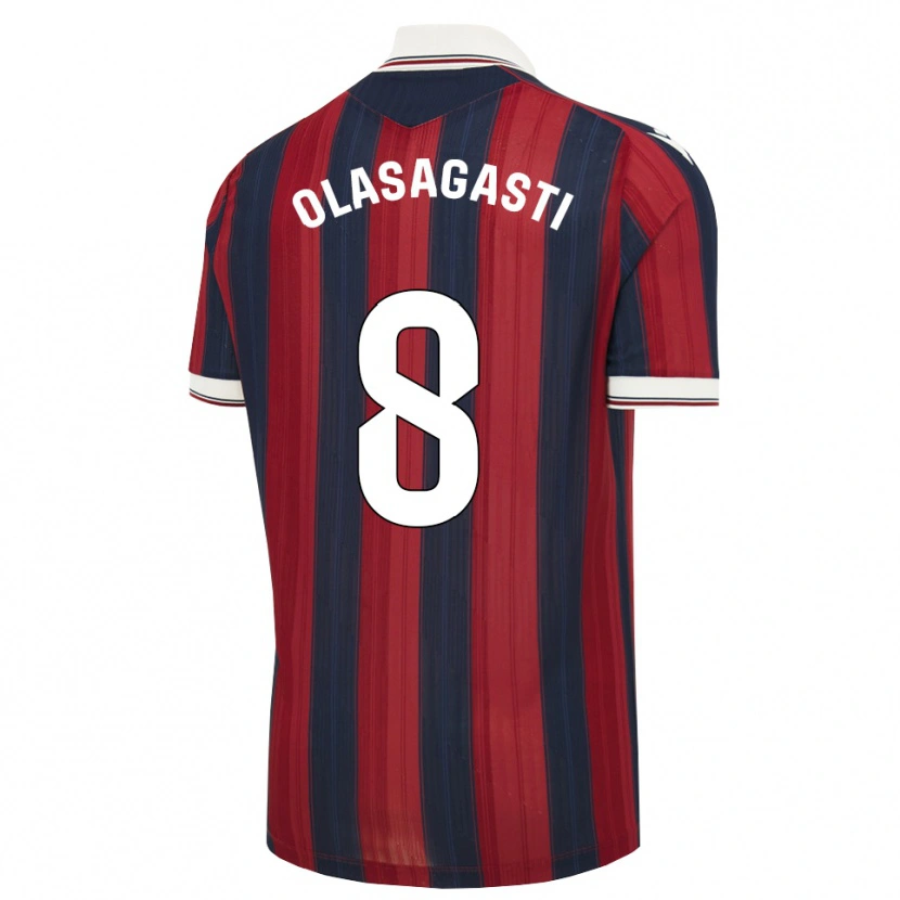 Danxen Mann Jon Ander Olasagasti #8 Midnattblå Rød Hjemmetrøye Drakt Trøye 2026/27 Skjorter T-Skjorte