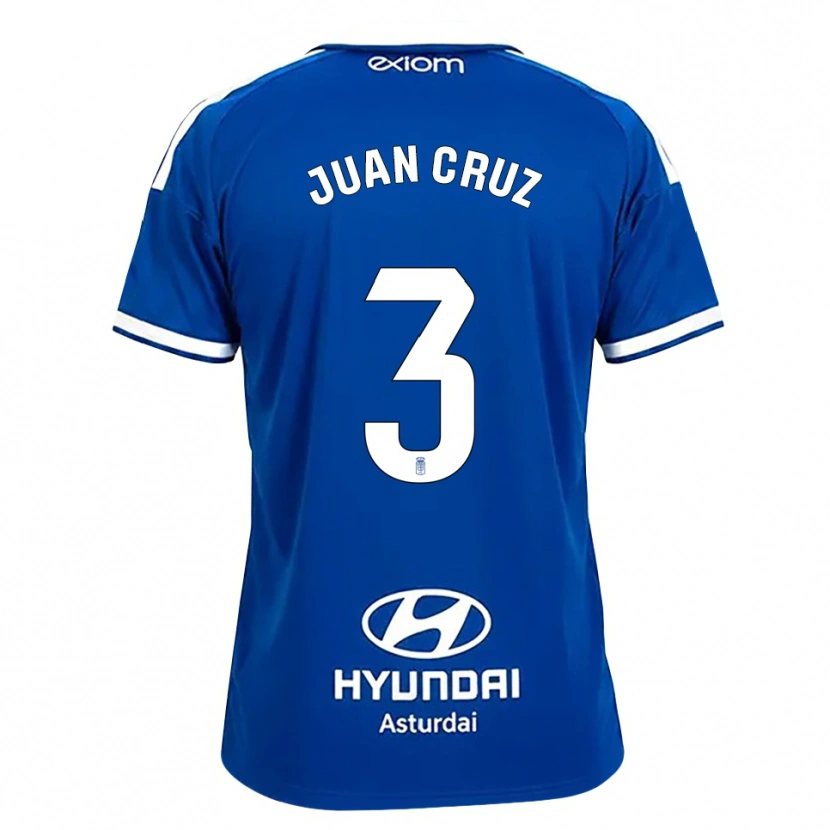 Danxen Mann Juan Cruz #3 Mediumblå Hvit Hjemmetrøye Drakt Trøye 2026/27 Skjorter T-Skjorte