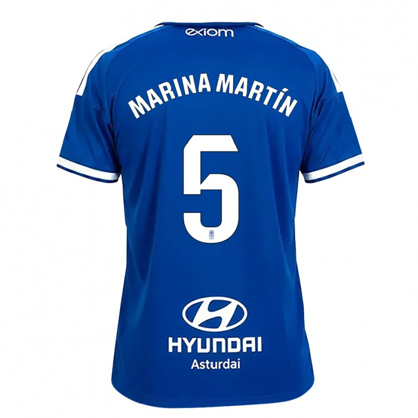 Danxen Mann Marina Martín #5 Mediumblå Hvit Hjemmetrøye Drakt Trøye 2026/27 Skjorter T-Skjorte