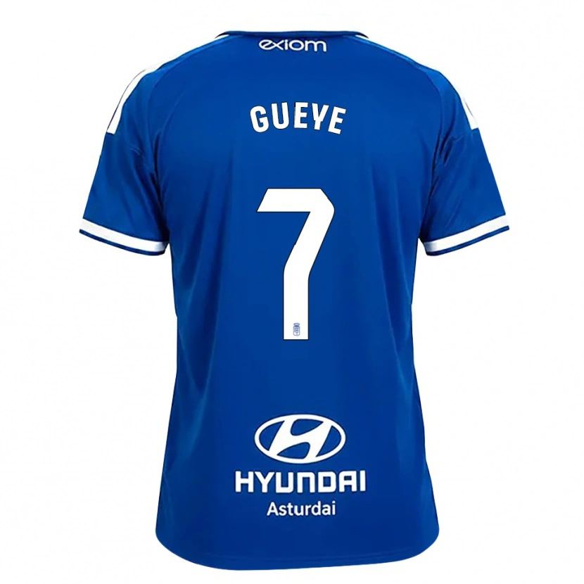 Danxen Mann Lamine Gueye #7 Mediumblå Hvit Hjemmetrøye Drakt Trøye 2026/27 Skjorter T-Skjorte