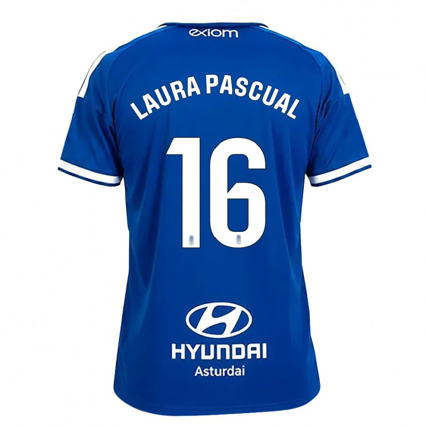 Danxen Mann Laura Pascual #16 Mediumblå Hvit Hjemmetrøye Drakt Trøye 2026/27 Skjorter T-Skjorte