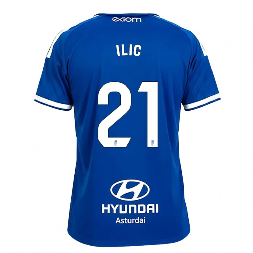 Danxen Mann Luka Ilic #21 Mediumblå Hvit Hjemmetrøye Drakt Trøye 2026/27 Skjorter T-Skjorte