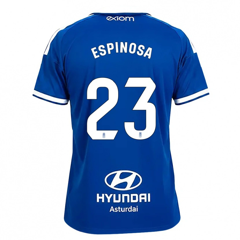 Danxen Mann Diego Espinosa #23 Mediumblå Hvit Hjemmetrøye Drakt Trøye 2026/27 Skjorter T-Skjorte