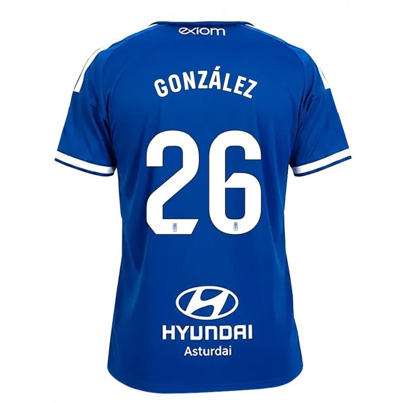 Danxen Mann Miguel González #26 Mediumblå Hvit Hjemmetrøye Drakt Trøye 2026/27 Skjorter T-Skjorte