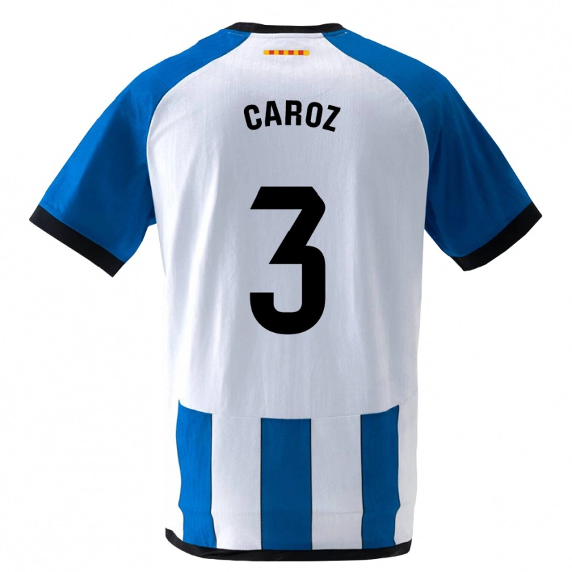 Danxen Mann Hugo Caroz #3 Kongelig Blå Hvit Hjemmetrøye Drakt Trøye 2026/27 Skjorter T-Skjorte
