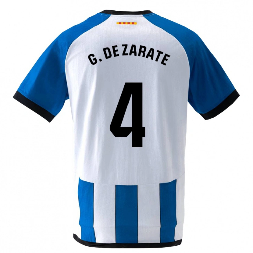 Danxen Mann Urko González De Zárate #4 Kongelig Blå Hvit Hjemmetrøye Drakt Trøye 2026/27 Skjorter T-Skjorte