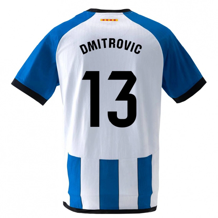 Danxen Mann Marko Dmitrovic #13 Kongelig Blå Hvit Hjemmetrøye Drakt Trøye 2026/27 Skjorter T-Skjorte