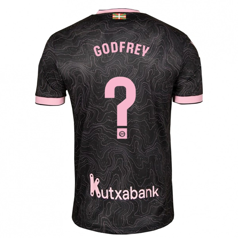 Danxen Mann Andrés Godfrey #0 Svart Rosa Bortetrøye Drakt Trøye 2026/27 Skjorter T-Skjorte