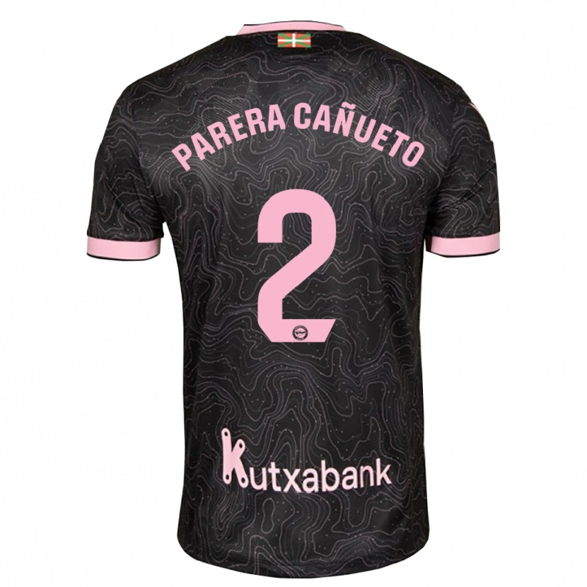 Danxen Mann Laia Parera Cañueto #2 Svart Rosa Bortetrøye Drakt Trøye 2026/27 Skjorter T-Skjorte