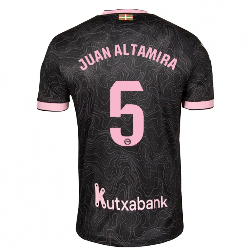 Danxen Mann Ines Juan Altamira #5 Svart Rosa Bortetrøye Drakt Trøye 2026/27 Skjorter T-Skjorte