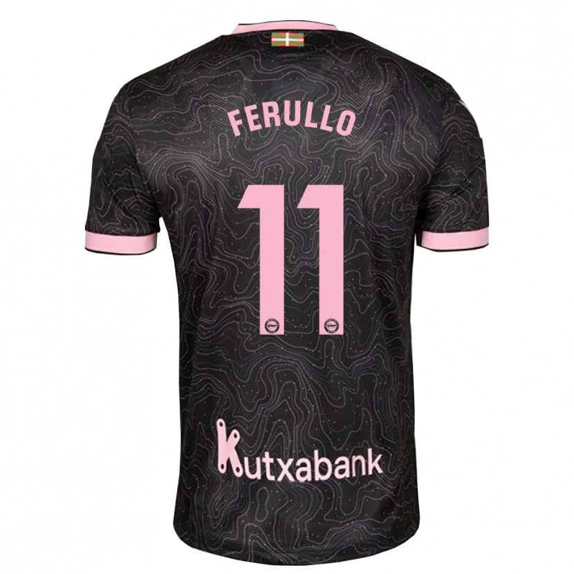 Danxen Mann Flavio Ferullo #11 Svart Rosa Bortetrøye Drakt Trøye 2026/27 Skjorter T-Skjorte
