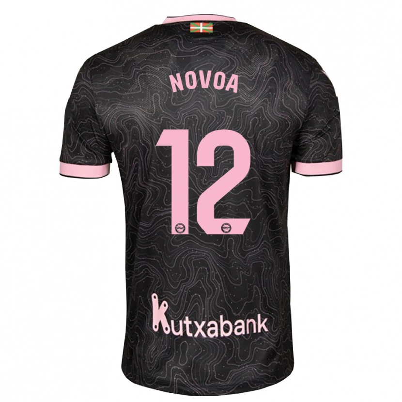 Danxen Mann Hugo Novoa #12 Svart Rosa Bortetrøye Drakt Trøye 2026/27 Skjorter T-Skjorte