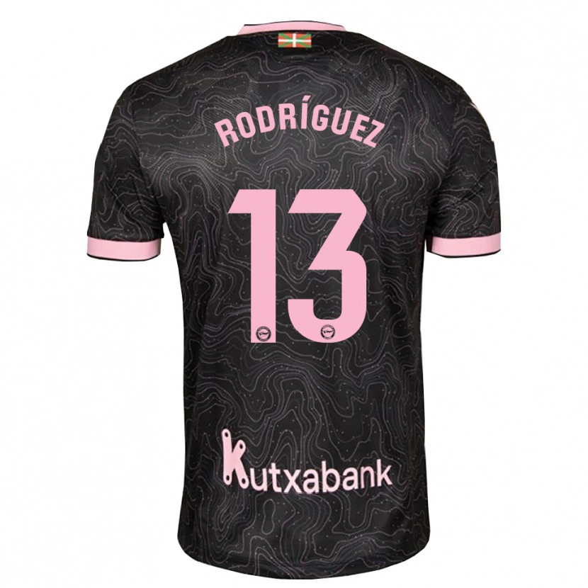 Danxen Mann Adrián Rodríguez #13 Svart Rosa Bortetrøye Drakt Trøye 2026/27 Skjorter T-Skjorte