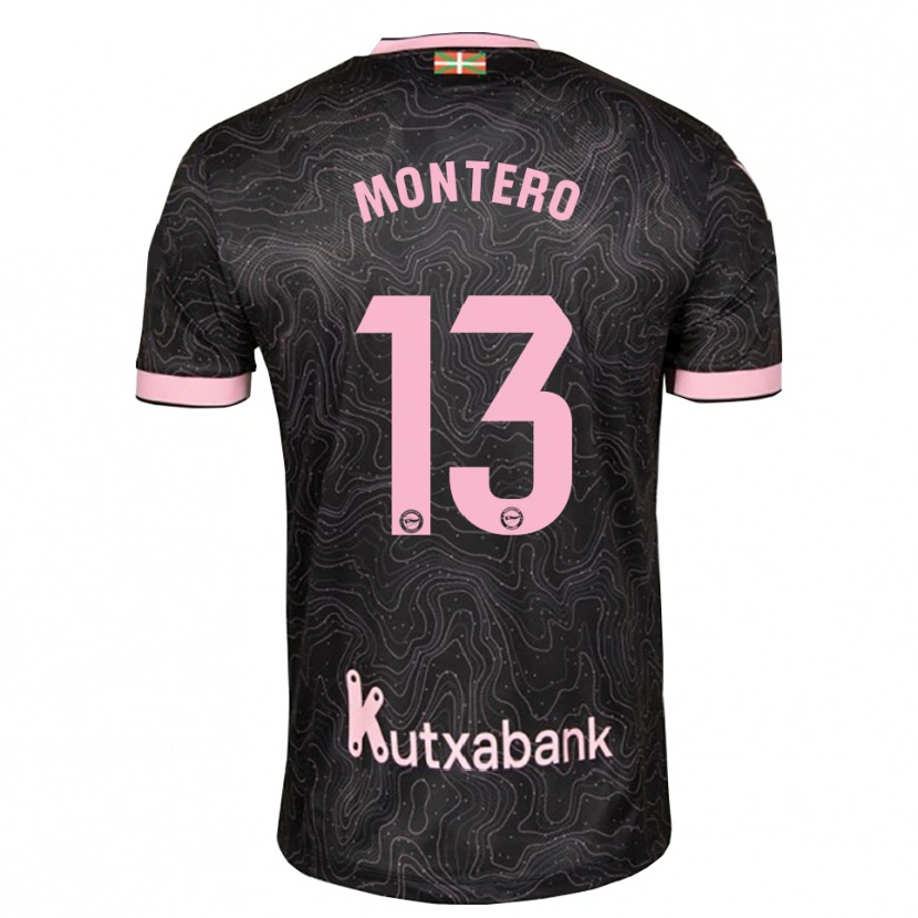 Danxen Mann Rubén Montero #13 Svart Rosa Bortetrøye Drakt Trøye 2026/27 Skjorter T-Skjorte