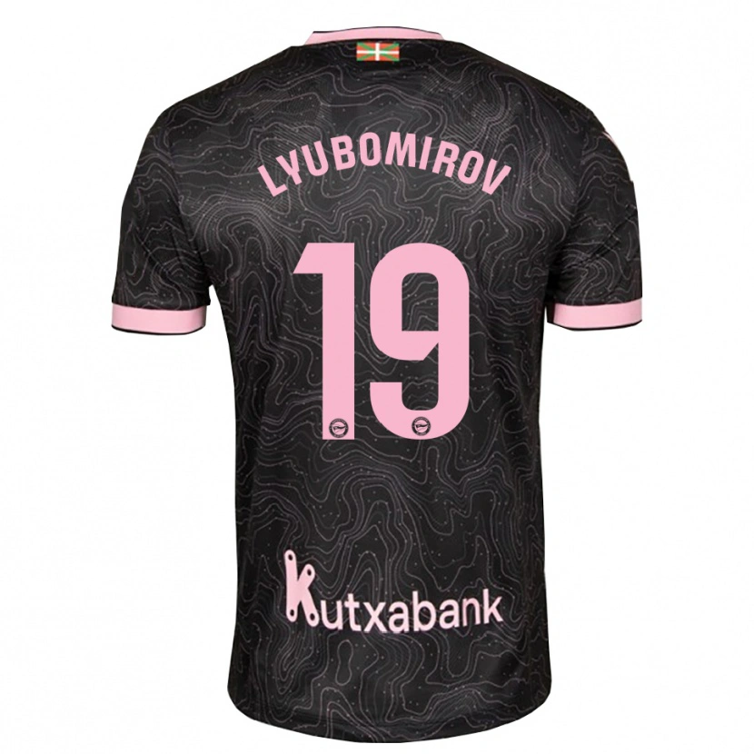 Danxen Mann Daniel Lyubomirov #19 Svart Rosa Bortetrøye Drakt Trøye 2026/27 Skjorter T-Skjorte