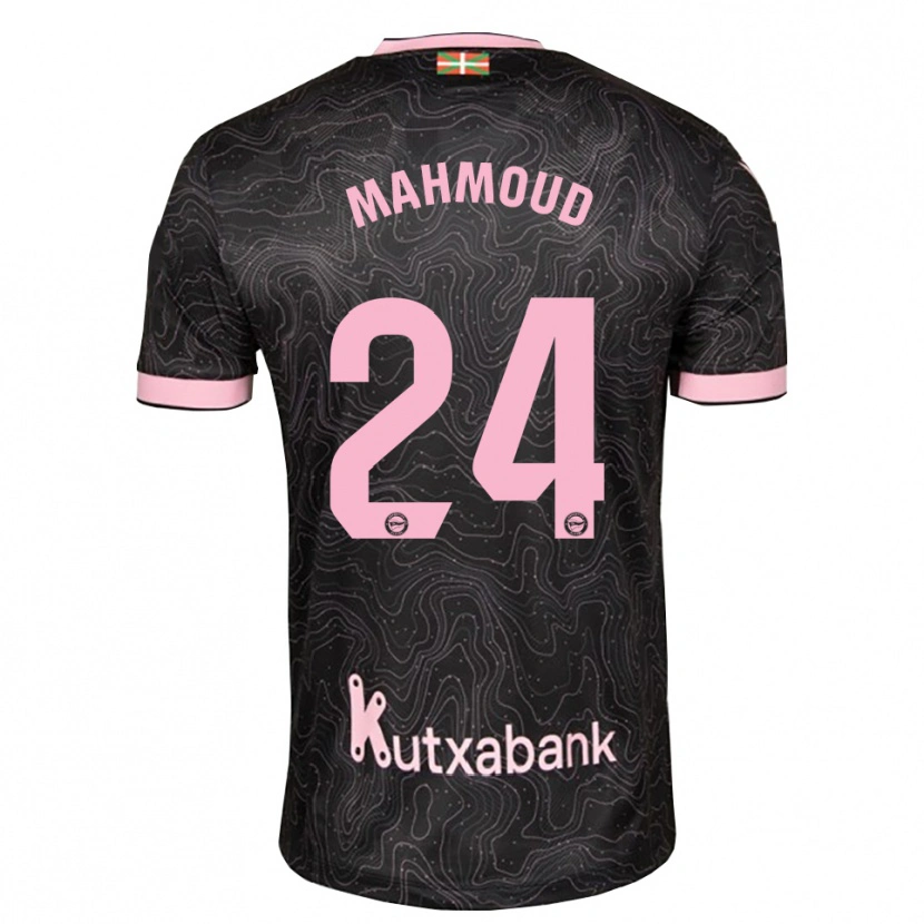 Danxen Mann Abdallahi Mahmoud #24 Svart Rosa Bortetrøye Drakt Trøye 2026/27 Skjorter T-Skjorte