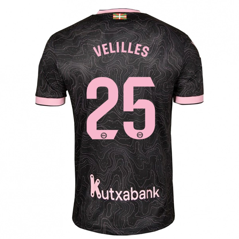 Danxen Mann Luis Velilles #25 Svart Rosa Bortetrøye Drakt Trøye 2026/27 Skjorter T-Skjorte