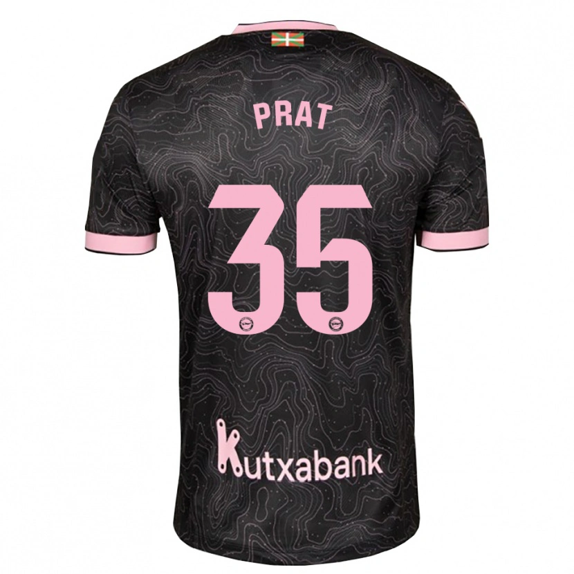 Danxen Mann Jaric Prat #35 Svart Rosa Bortetrøye Drakt Trøye 2026/27 Skjorter T-Skjorte