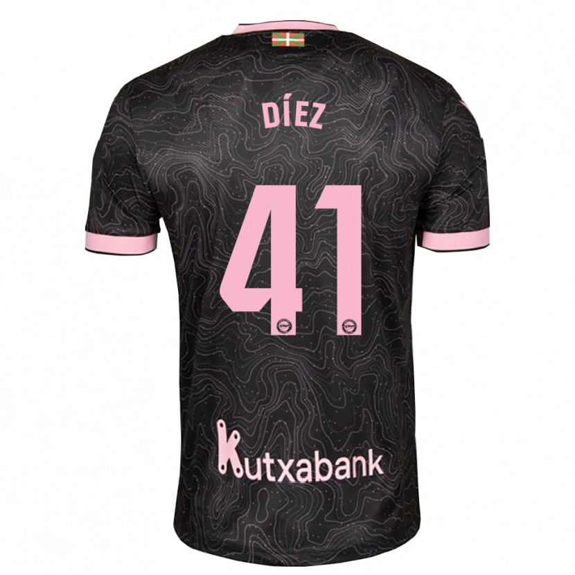 Danxen Mann Victor Díez #41 Svart Rosa Bortetrøye Drakt Trøye 2026/27 Skjorter T-Skjorte