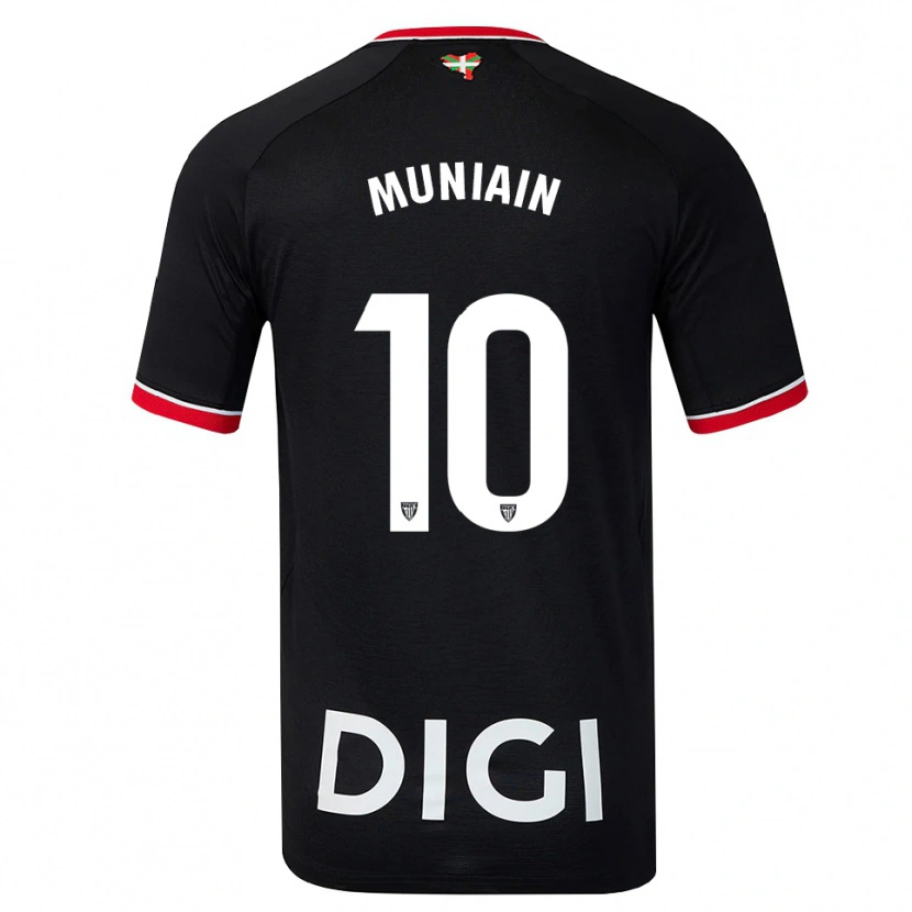 Danxen Mann Iker Muniain #10 Svart Hvit Rød Bortetrøye Drakt Trøye 2026/27 Skjorter T-Skjorte