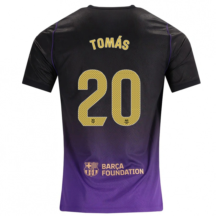 Danxen Mann Roberto Tomás #20 Lilla Gul Svart Bortetrøye Drakt Trøye 2026/27 Skjorter T-Skjorte