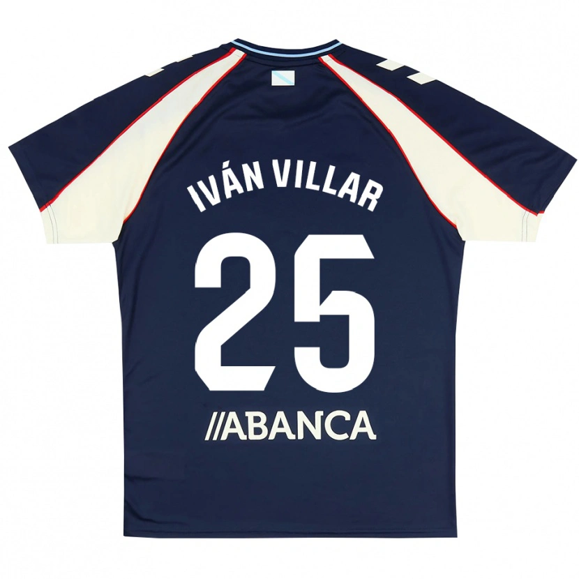 Danxen Mann Iván Villar #25 Kongelig Blå Rød Hvit Bortetrøye Drakt Trøye 2026/27 Skjorter T-Skjorte