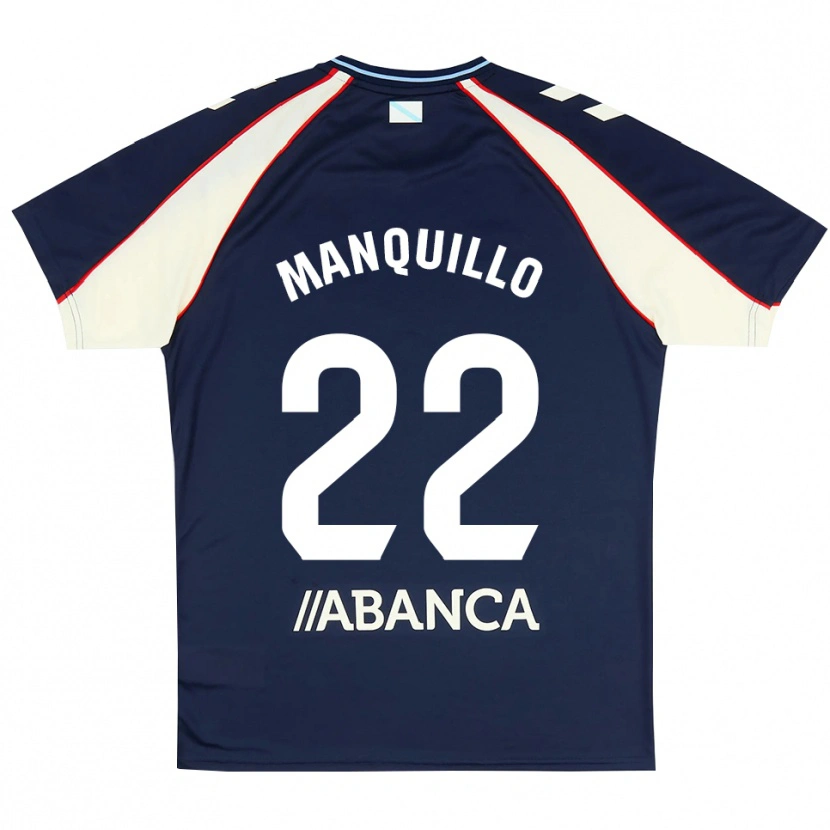 Danxen Mann Javier Manquillo #22 Kongelig Blå Rød Hvit Bortetrøye Drakt Trøye 2026/27 Skjorter T-Skjorte