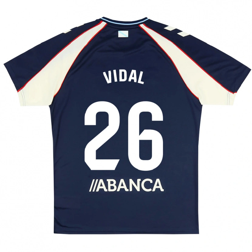 Danxen Mann Marc Vidal #26 Kongelig Blå Rød Hvit Bortetrøye Drakt Trøye 2026/27 Skjorter T-Skjorte