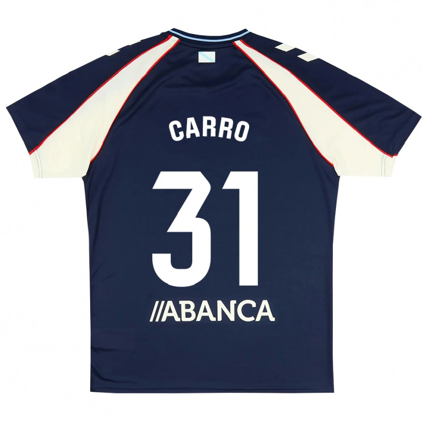Danxen Mann Cristian Carro #31 Kongelig Blå Rød Hvit Bortetrøye Drakt Trøye 2026/27 Skjorter T-Skjorte