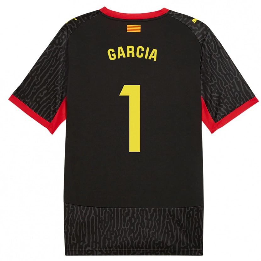 Danxen Mann Lucas García #1 Svart Gul Rød Bortetrøye Drakt Trøye 2026/27 Skjorter T-Skjorte