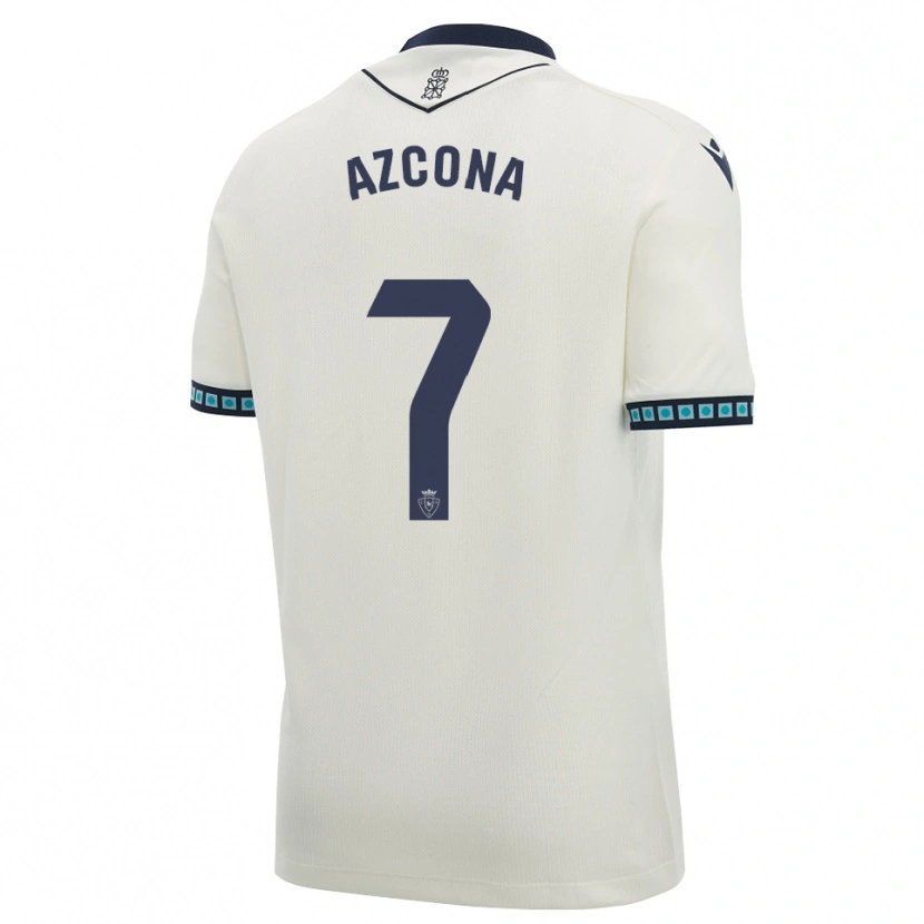 Danxen Mann Rubén Azcona #7 Hvit Svart Lys Himmelblå Bortetrøye Drakt Trøye 2026/27 Skjorter T-Skjorte