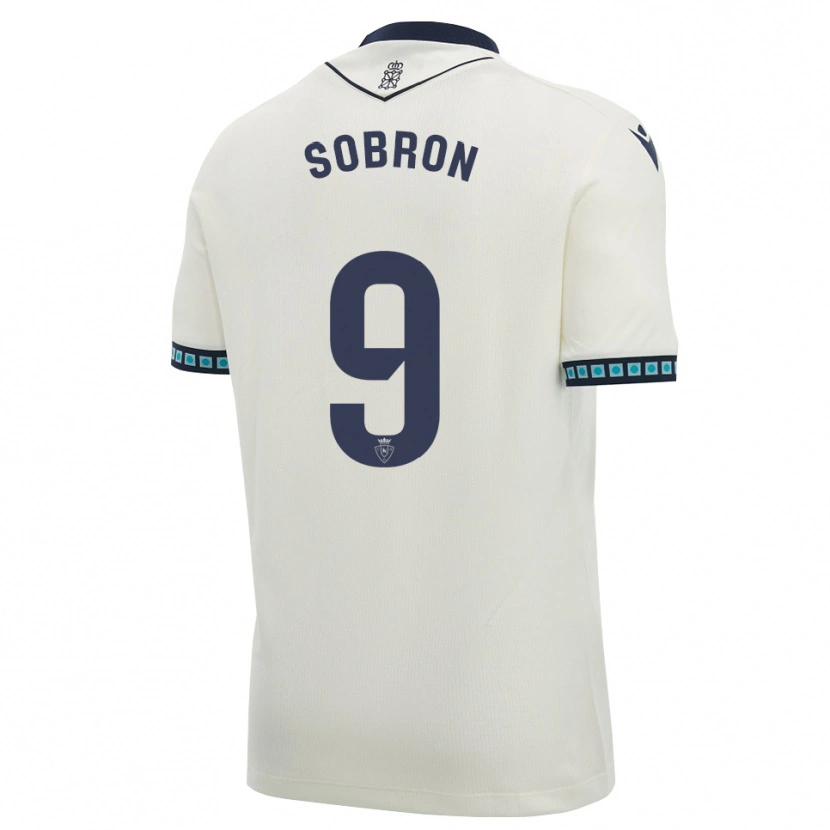 Danxen Mann Carmen Sobrón Olarte #9 Hvit Svart Lys Himmelblå Bortetrøye Drakt Trøye 2026/27 Skjorter T-Skjorte