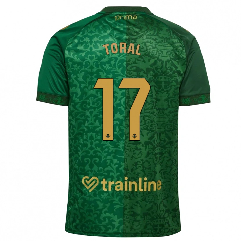 Danxen Mann Antonio Toral #17 Skoggrønn Mørk Gyllenrot Bortetrøye Drakt Trøye 2026/27 Skjorter T-Skjorte