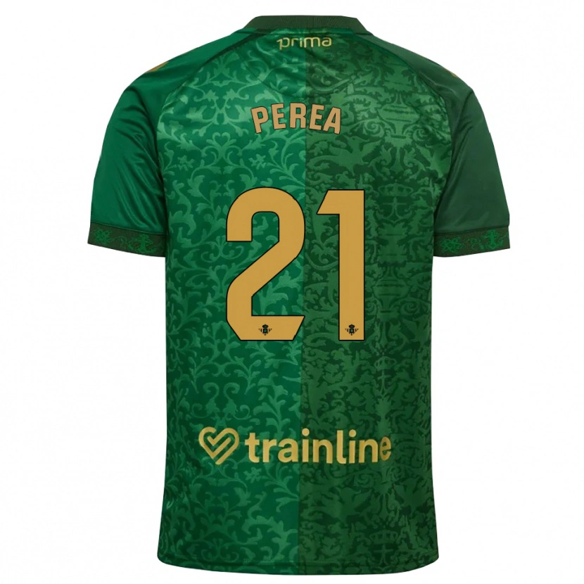 Danxen Mann Paula Perea #21 Skoggrønn Mørk Gyllenrot Bortetrøye Drakt Trøye 2026/27 Skjorter T-Skjorte
