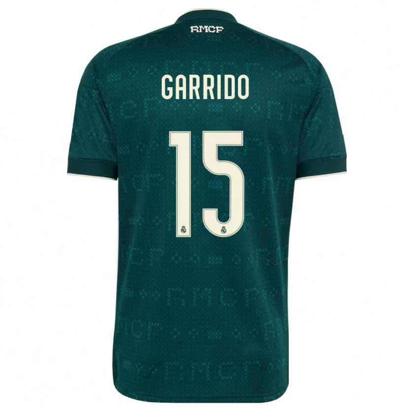 Danxen Mann Mateo Garrido #15 Mørk Skifergrå Hvit Bortetrøye Drakt Trøye 2026/27 Skjorter T-Skjorte